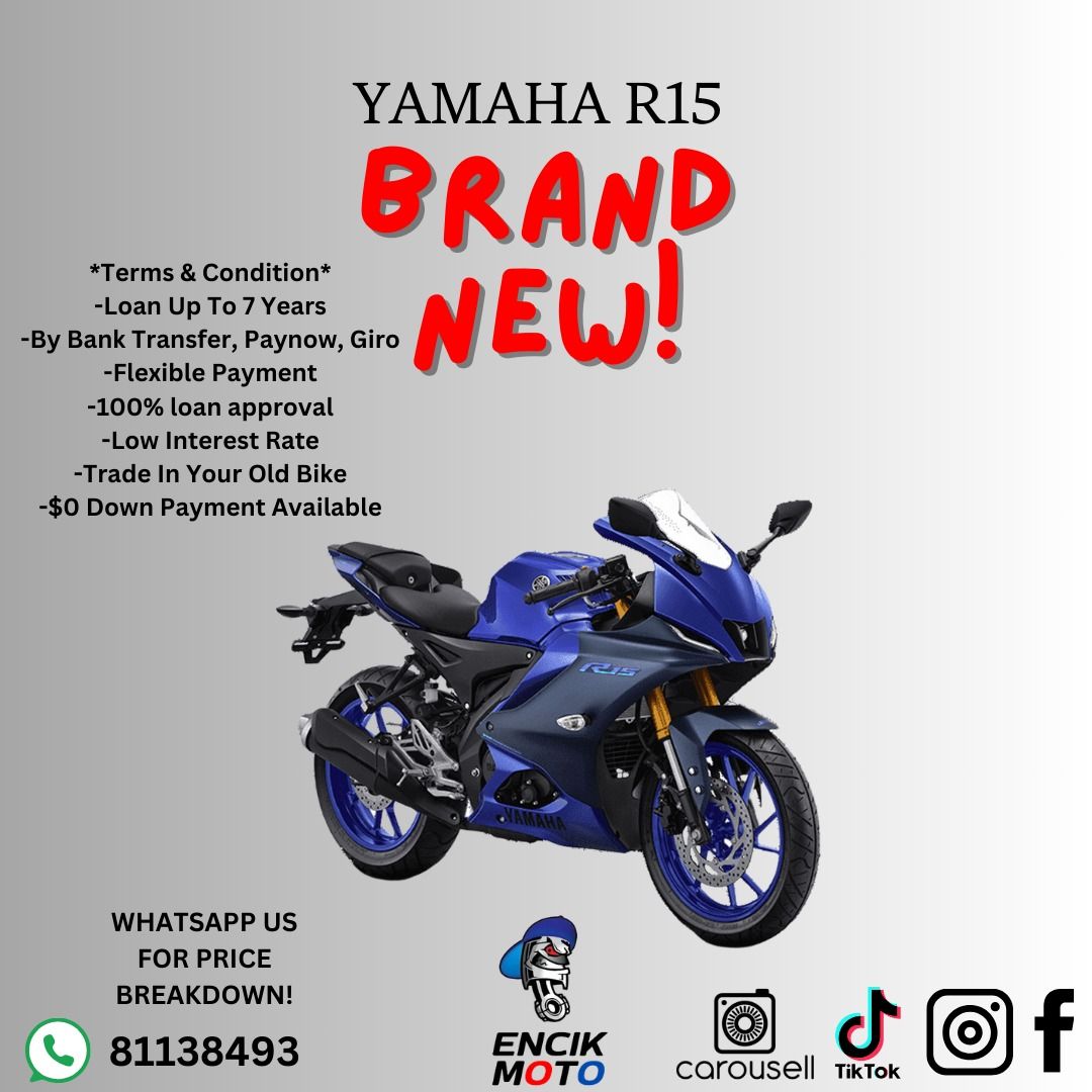 YAMAHA R15 / R15M / SNIPER / Y16 / MT15 / XSR 155, Motorcycles ...