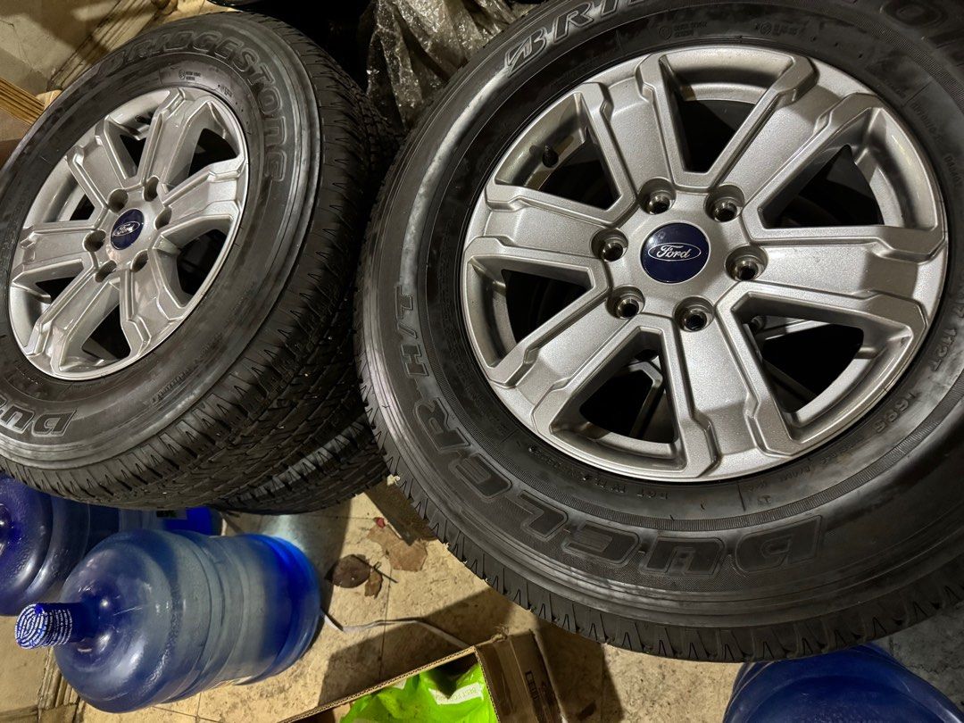 2023 ranger mags n tires r17 (Category: Mags and Tires) located in Quezon City. Submitted by raner.kennel (Listing ID 1341246930, Image 2). Description: 1) 2023 RANGER mags n tires-21k (fixed) 2) 2023 ranger mags only-18k 3) dot 2023 Bridgestone tires(4) only-17k 4) less than 6 months used 5) 255/70/17 Bridgestone Dueler 6) negotiable 7) viewing at Scout area Quezon City 8) 0917 8971949 faster response.