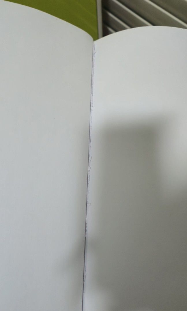 A4 Notebook (Category: Stationery & School Supplies) located in Singapore. Submitted by cheesewheel (Listing ID 1341369943, Image 2). Description: Couple of pages torn out, rest of the pages are blank. Book itself in good condition..
