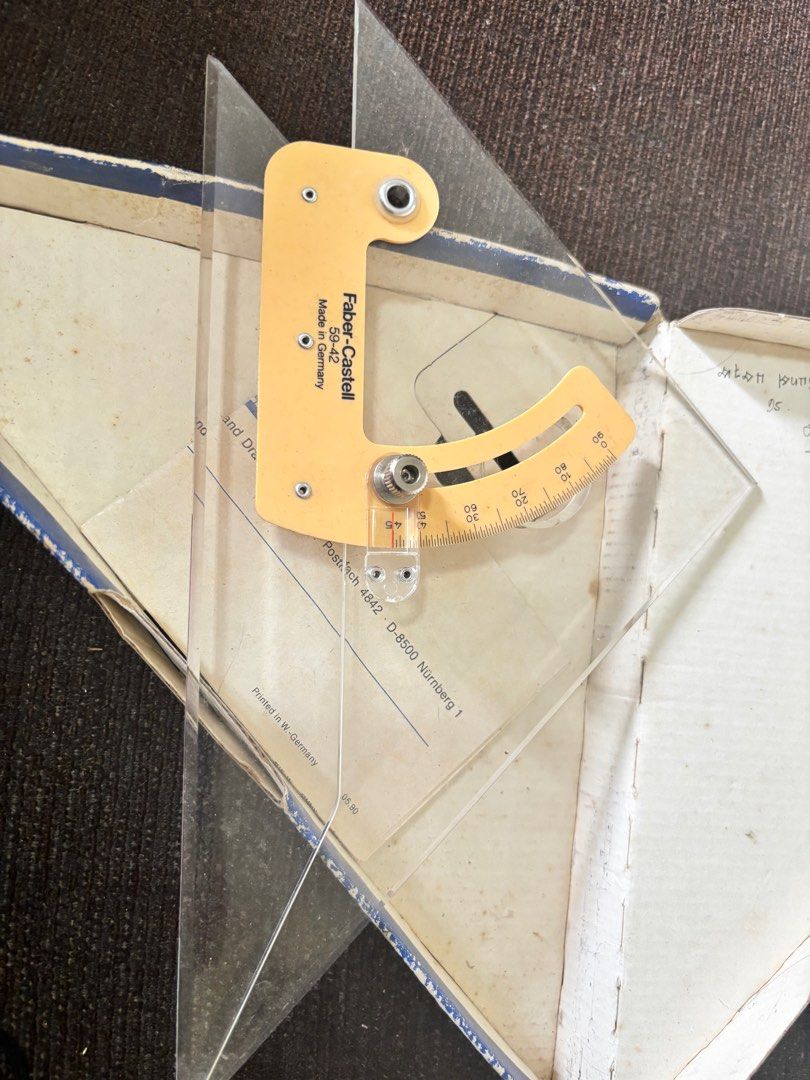 Adjustable Set Square (Category: Craft Supplies & Tools) located in Shah Alam. Submitted by isfitry (Listing ID 1341276225, Image 2). Description: Staedtler Mars Adjustable Set Square.