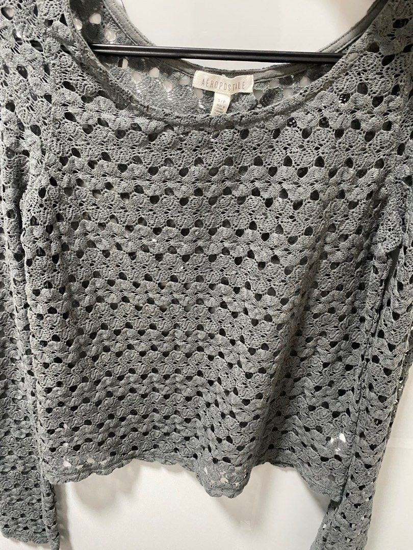 Aeropostale lace Longsleeves (Small) (Category: Longsleeves) located in Cavite. Submitted by rammjoy (Listing ID 1341278518, Image 3). Description: brand: Aeropostale size: Small (perfectly fits XS frames) color: gray .
