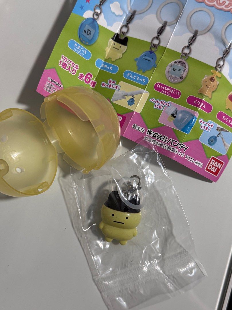 Angelgotchi Mametchi Bandai Gachapon Authentic from Japan (Category: Designer & Blind Box Toys) located in Manila. Submitted by marieangelita (Listing ID 1341321095, Image 3). Description: Angelgotchi Mametchi Bandai Gachapon Authentic from Japan Brand new and Unopened Bought from Japan Gachapon Keychain.