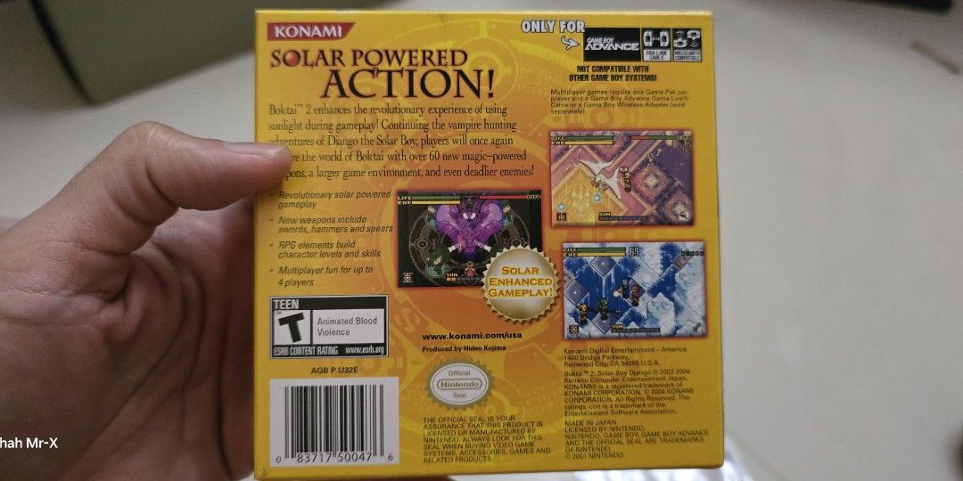 [BOX ONLY - RARE] Gameboy Advance Game 2001 Boktai 2 Solar Boy Django ...