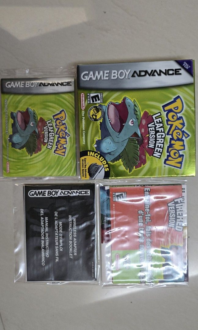 [BOX ONLY - RARE] Gameboy Advance Game 2004 Pokemon LeafGreen Version ...