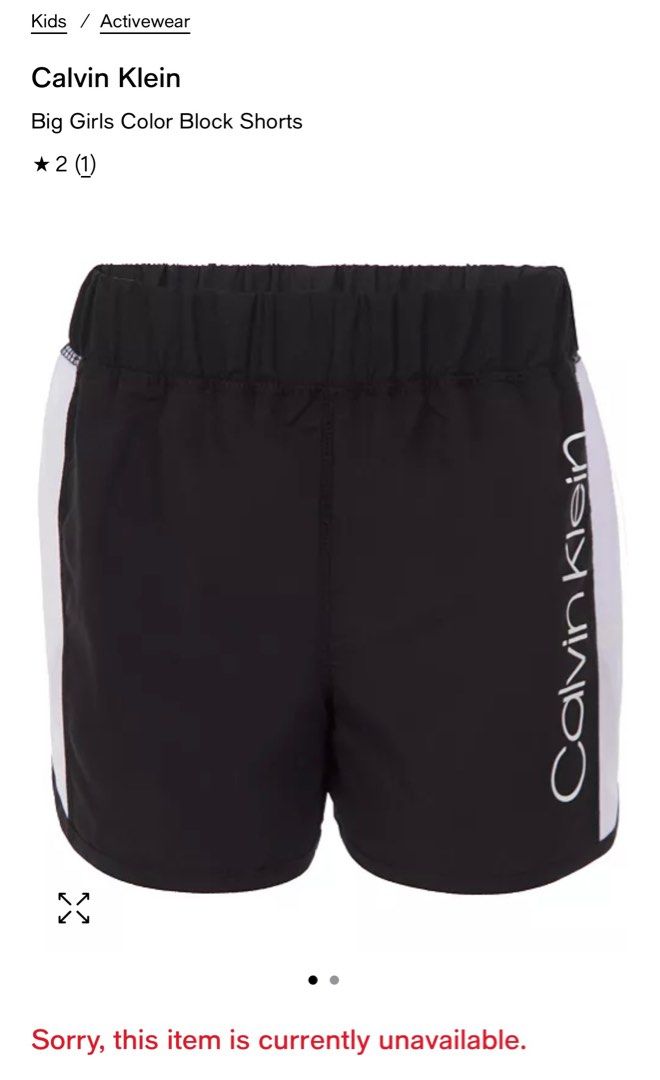 Calvin Klein Performance Shorts (Kids) (Category: Activewear) located in Manila. Submitted by saintizzy (Listing ID 1341344612, Image 1). Description: 🏷️ S (7 y/o girls) 🖤 Can fit u if you’re xxs 🖤 Authentic Calvin Klein Activewear Shorts 🖤 Used twice only 🖤 MOP: Gcash only .