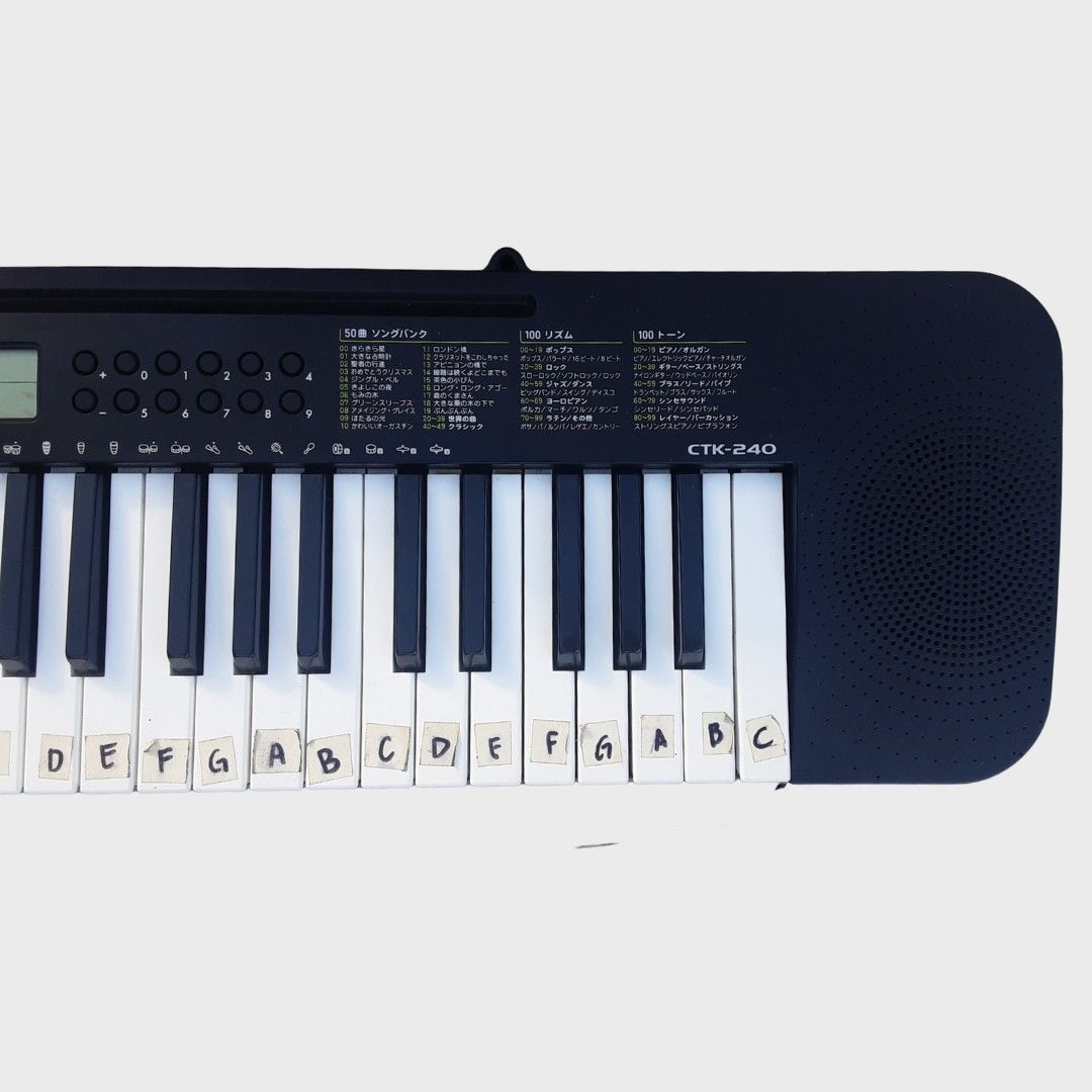 CASIO CTK-240 Electronic Piano 49 keys (Category: Musical Instruments) located in Malinao. Submitted by austeroharriet123 (Listing ID 1341339751, Image 3). Description: Selling my piano for half the price I got it. Great for beginners or children that's starting to learn how to play the piano. rfs:need funds Specifications Number of Keys 49 Maximum Polyphony 12 Number of Tones 100 Number of Rhythms/Patterns 100 Automatic Accompaniment Yes Built-i