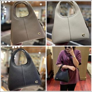 Coach CM545 Lana Shoulder Bag 23 in Polished Pebble Leather with Detachable Strap - Ladies Bag