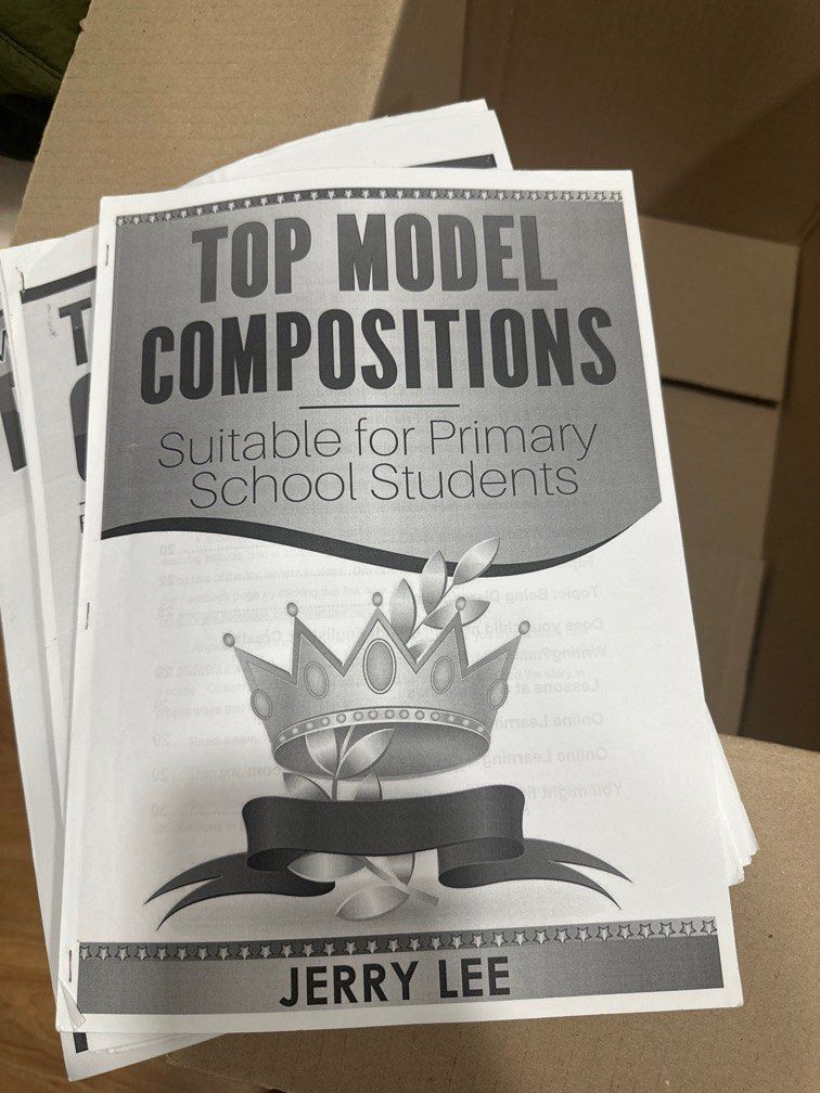 composition notes (Category: Textbooks) located in Singapore. Submitted by brn1c3_ (Listing ID 1341366281, Image 2). Description: suitable for primary schoolers to use them as an example of good compositions.