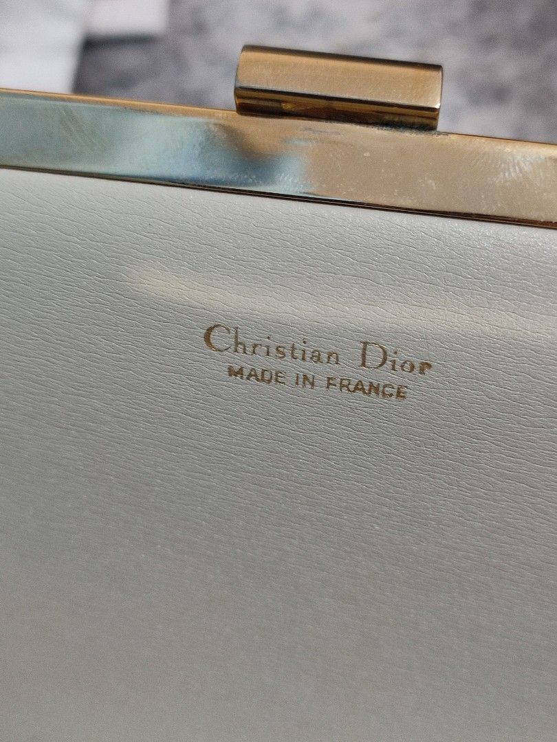 Dior Suede Clutch Bag (Category: Luxury Bags & Wallets) located in Basud. Submitted by ClaireLavin (Listing ID 1341282072, Image 3). Description: CLEARANCE SALE!!! BALIK PUHUNAN PO ITO Japan Preloved in Excellent condition Very minimal signs of wear Gray Suede in gold hardware kindly check the details as posted Good for party/events, formal wear very classy look po.