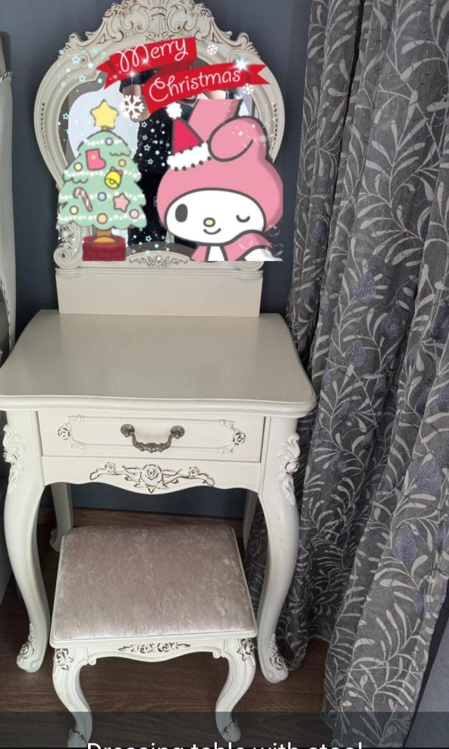 Dressing Table (Category: Shelves, Cabinets & Racks) located in Singapore. Submitted by xiaozhuzhu07 (Listing ID 1341320059, Image 1). Description: self collect on 20 Dec . location: Fernvale.