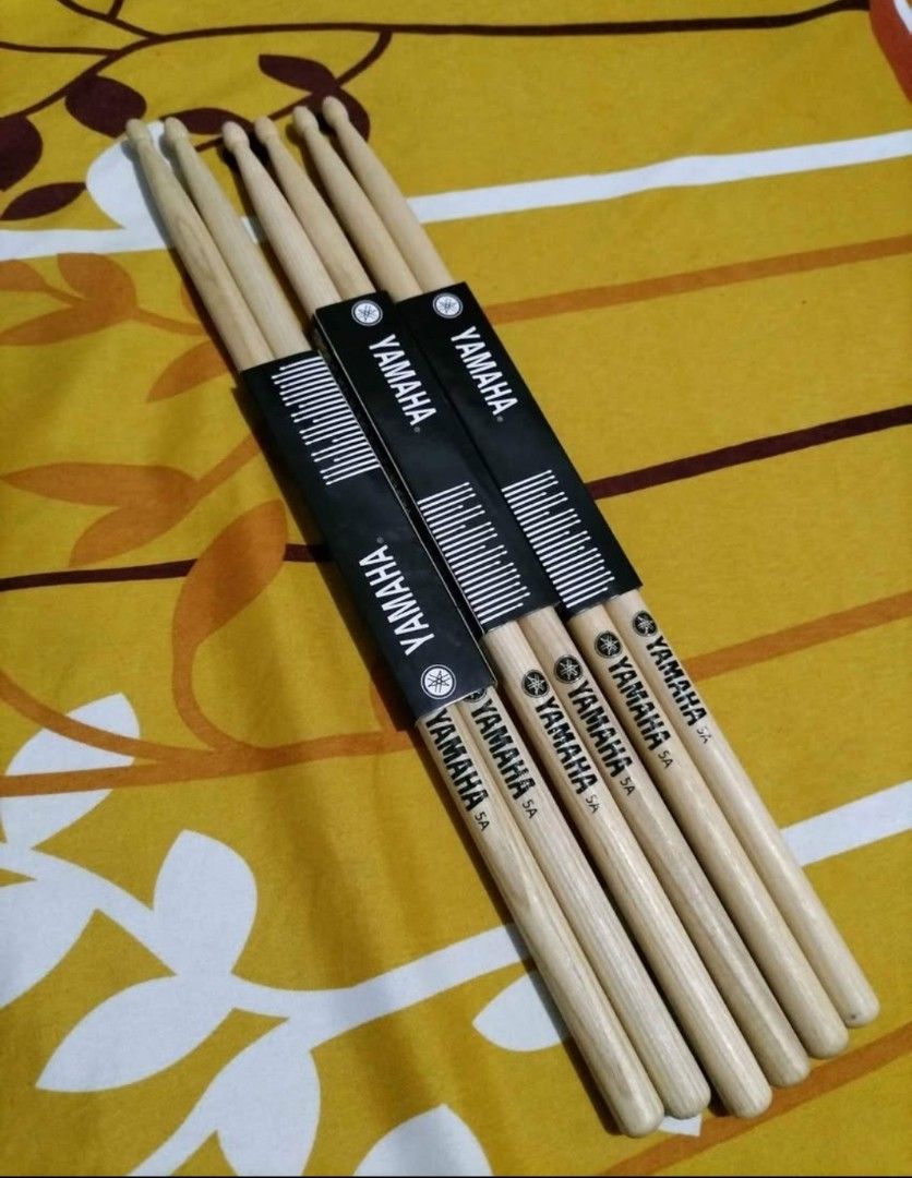 Drumstick Yamaha 5A (Category: Musical Instruments) located in Quezon City. Submitted by lapacificateur (Listing ID 1341286607, Image 2). Description: 3 pairs for ₱280 pesos only Brand new Quezon city area Project 2 landmark.