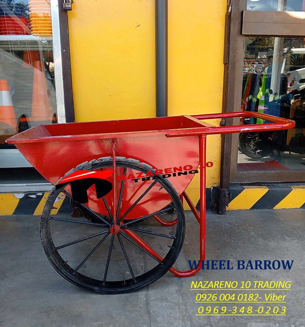 DUAL WHEEL BARROW (Category: Construction Tools & Equipment) located in Las Pinas. Submitted by itsmegelai.ram (Listing ID 1341274500, Image 1). Description: DUAL-WHEEL BARROW > wheeled vehicle that is used for carrying small loads and is fitted with handles at the rear by which it can be pushed and guided WE ALSO HAVE - SAFETY SHOES - HARD HAT - SAFETY LONGSLEEVES WE OFFER DISCOUNT IN BULK ORDERS For more info message or text at Look for GIRLIE 