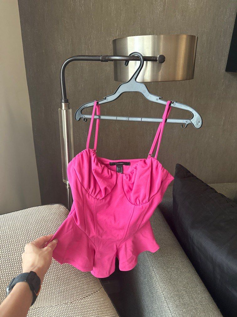 Forever21 Pink Coordinates BOTH S (Category: Sets or Coordinates) located in Taguig. Submitted by hersheykylie (Listing ID 1341298159, Image 1). Description: Brand new never worn No when worn pic No measurements Perf for casual/ bday/ events RTP: 3k plus LP ALREADY! ✨No haggling, Lowballers will be ignored Same day delivey only 📍BGC.