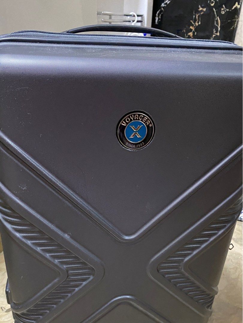 GREY VOYAGER LUGGAGE (CABIN-SIZED) (Category: Luggage) located in Cainta. Submitted by vinadeclutters (Listing ID 1341368437, Image 3). Description: Voyager Gray small luggage - With small scratches - All wheels are working and with no damage - used for a few times.