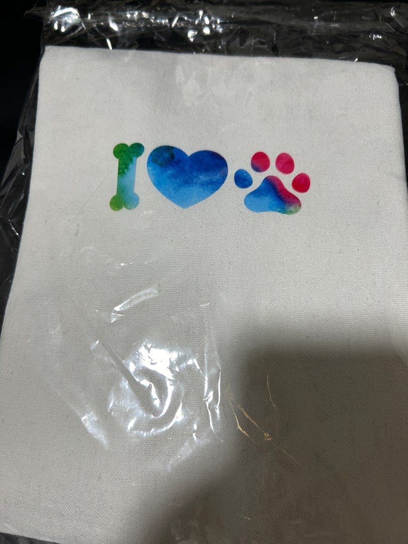 I Love Paws Canvas Tote Bag (Category: Tote Bags) located in Paranaque City. Submitted by isa.ph (Listing ID 1341326839, Image 3). Description: Canvas Tote Bag, with I Love Paws print perfect for carrying your on the go pet essentials in style, size 13 inches x 15 inches.
