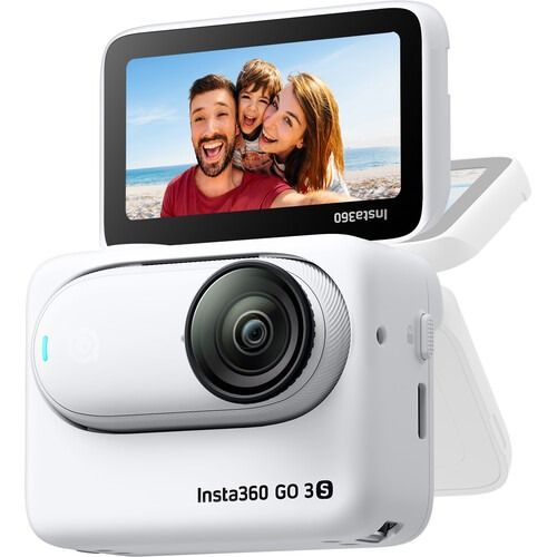 Insta360 GO 3S Action Camera Standard Bundle (128GB, Midnight Black) (Category: Video Cameras) located in Quezon City. Submitted by imax12345 (Listing ID 1341283643, Image 3). Description: Insta360 GO 3S Action Camera Standard Bundle (128GB, Midnight Black) ✅ Front- and Rear-Facing Lenses ✅ Longer-Life Battery over 2 Hours ✅ Updated Dual Built-In Microphones ✅ Up to 2.7K Slow-Motion Video ✅ Time-Lapse, Time Shift, Loop Recording ✅ Up to UHD 4K Vi