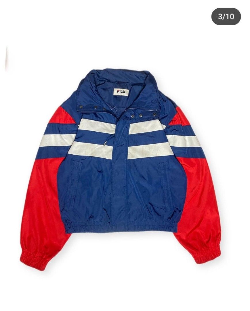 Jaket windbreaker Fila vintage Colorblock