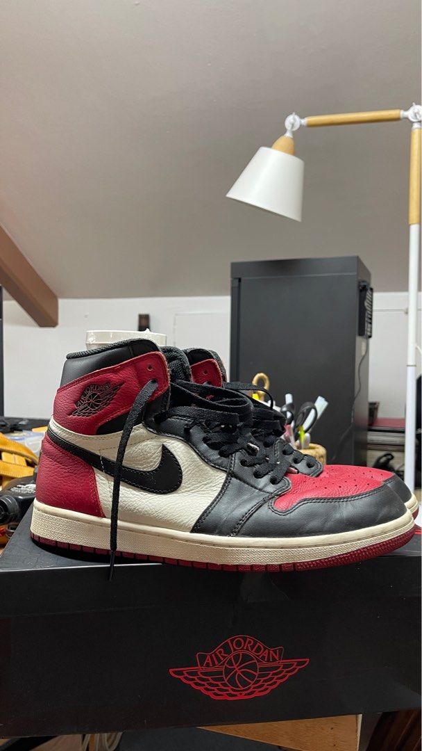 Jordan 1 Bred Toe Size 10.5 (Category: Sneakers) located in Manila. Submitted by deathflips (Listing ID 1341256191, Image 1). Description: Bought from Flight Club NYC in 2018 Used but not abused Size 10.5 Comes with original box Last price.