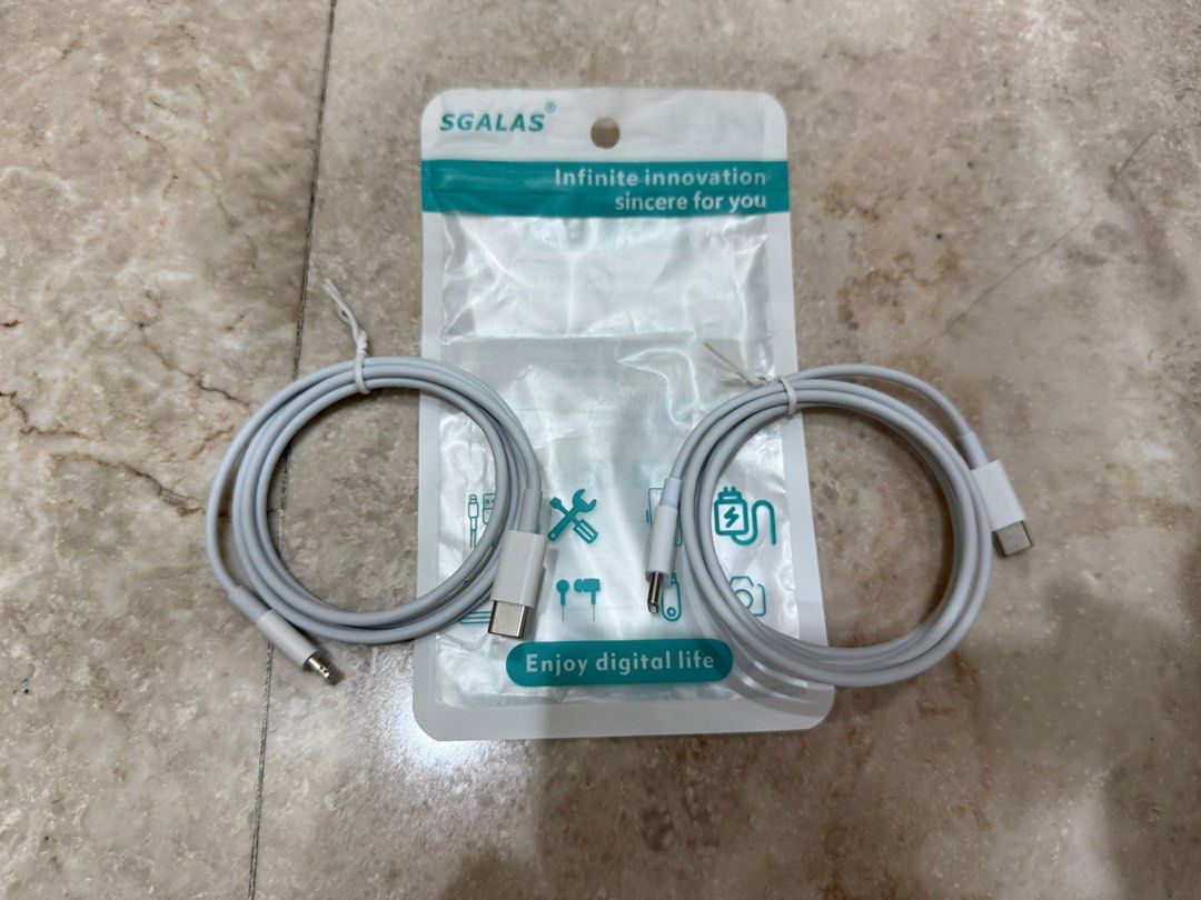 Lightning cable (Category: Chargers & Cables) located in Singapore. Submitted by kitty47 (Listing ID 1341307659, Image 1). Description: One for $6 Two for $10.