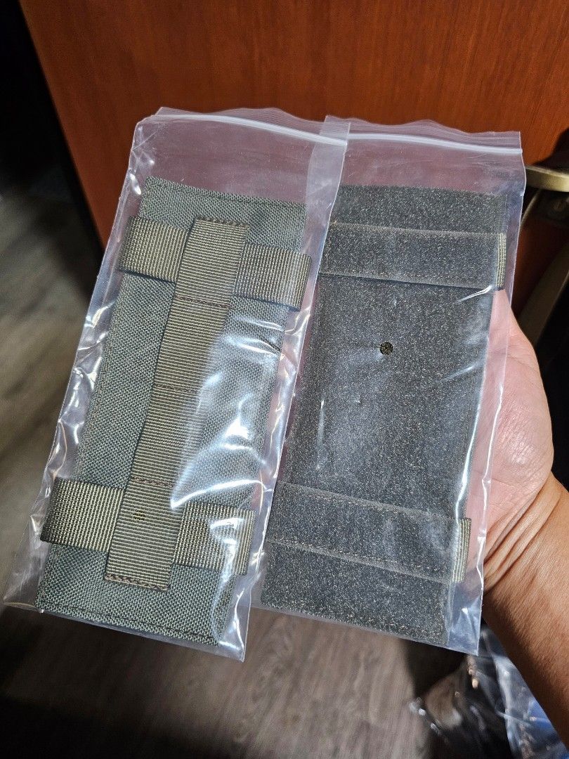 Molle patch panel (Category: Hiking & Camping) located in Singapore. Submitted by pozidrive (Listing ID 1341361846, Image 1). Description: Bought this but my bag is 5 molle system this can't be used. selling cheap..