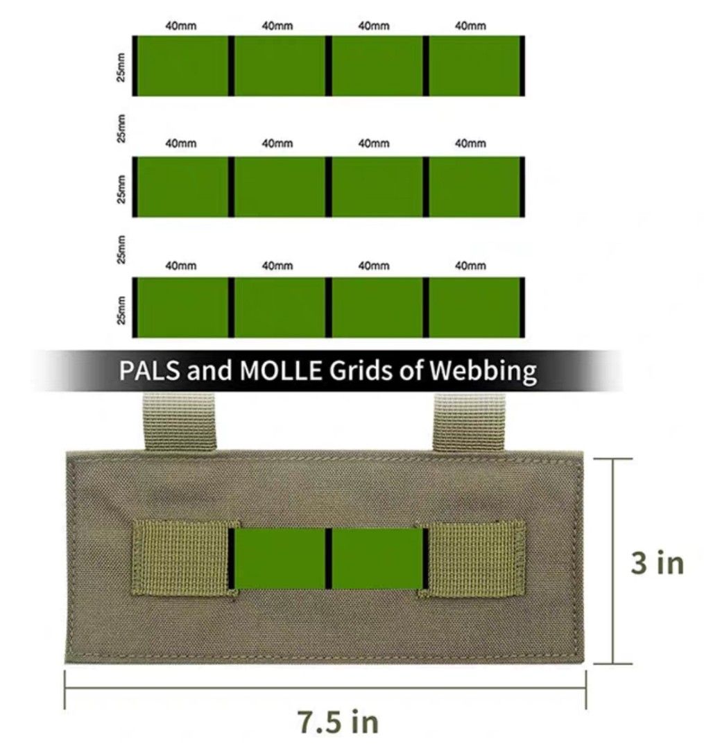 Molle patch panel (Category: Hiking & Camping) located in Singapore. Submitted by pozidrive (Listing ID 1341361846, Image 3). Description: Bought this but my bag is 5 molle system this can't be used. selling cheap..