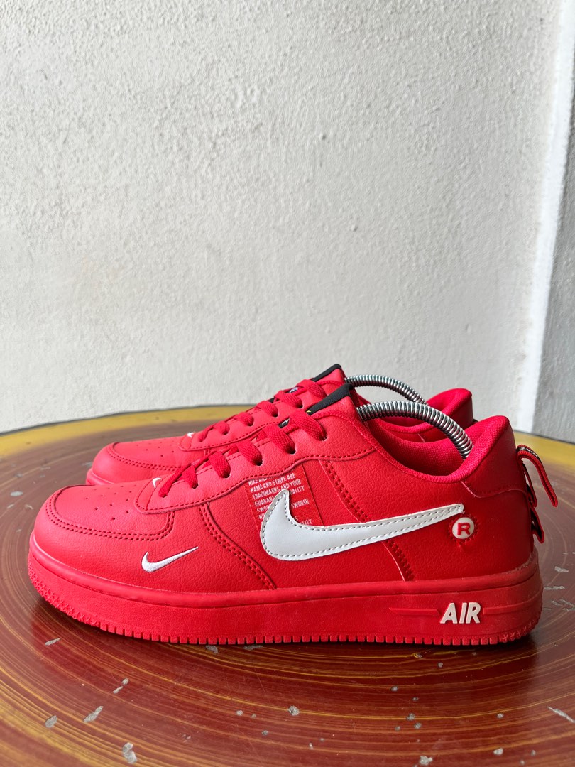 mens nike air force red