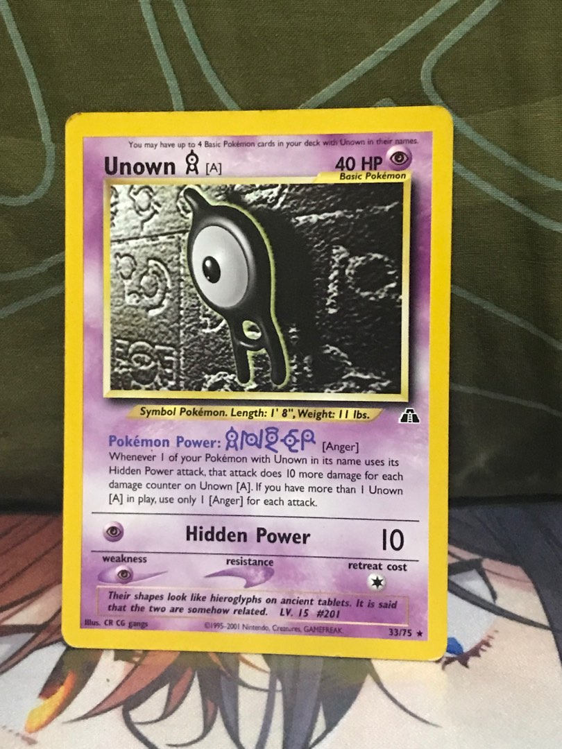 Unown R Neo Rush sale!! Unown (A) (Neo Discovery)(Please see description), Hobbies ...