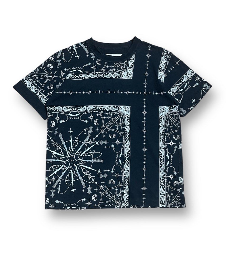 Sacai Dr. Woo Bandana Tee (Category: Luxury Apparel) located in Bulacan. Submitted by sanjisthrift (Listing ID 1341299469, Image 1). Description: Size Medium Width 20.5 Length 26 Excellent Condition 9.8/10.