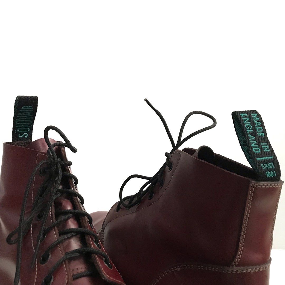 Solovair Hawkins Eye Astronaut Boots Formal Leather Shoes S6-969