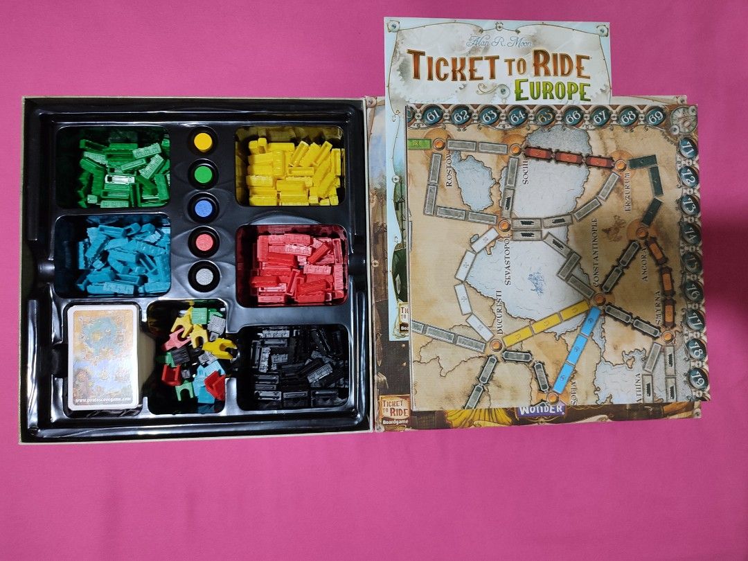 Ticket To Ride Europe (Category: Board Games & Puzzles) located in San Carlos. Submitted by sevke (Listing ID 1341312012, Image 2). Description: Has minor flaws only but in very good condition Did some checking through the board game and this is not the original!! I bought this a year ago online!!.