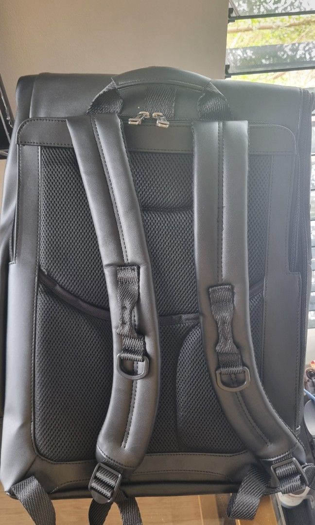 Tumi Alpha leather backpack (Category: Backpacks) located in Davao. Submitted by minimallclutter (Listing ID 1341286875, Image 2). Description: Tumi Alpha bravo all leather expandable.