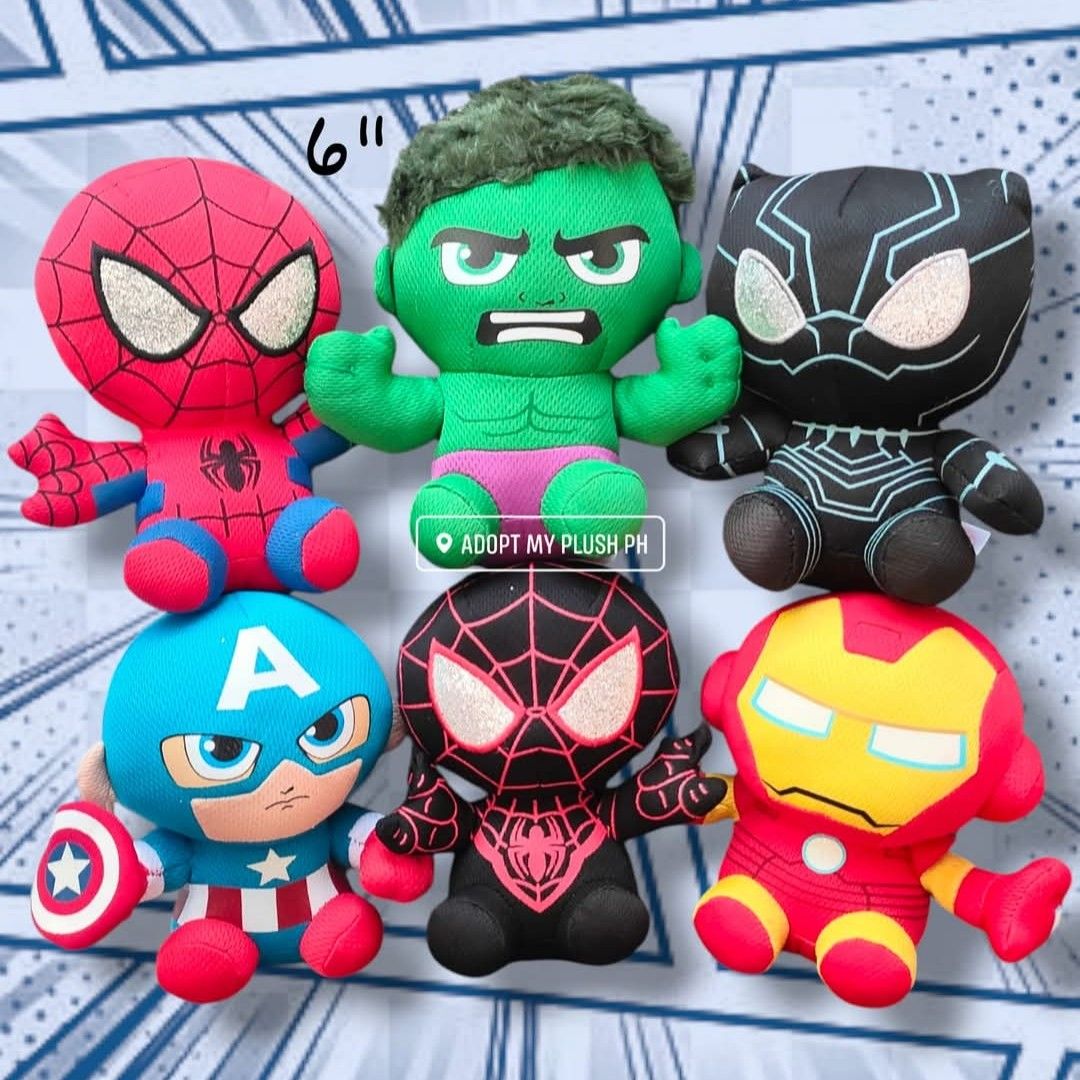 Set of 6 TY Beanie Babies Marvel heroes Hobbies Toys Toys Games on Carousell