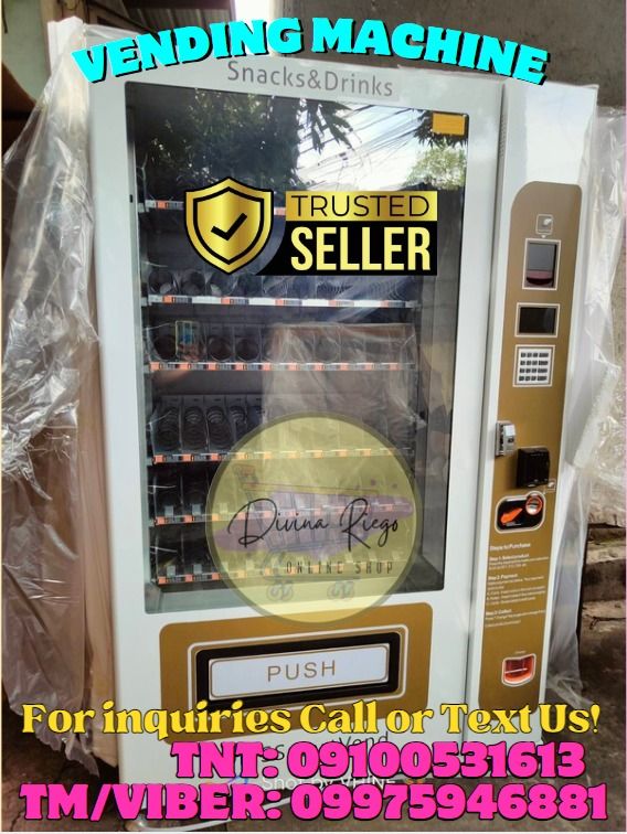 Vending Machine Combo Set Drinks and Snacks Best Seller (Category: Refrigerators and Freezers) located in Pasig City. Submitted by ayabheldiane-20162 (Listing ID 1341327841, Image 1). Description: 🌏 We Can Deliver Nationwide 👉 AP Cargo, LBC, Lalamove & etc. 📣 Self-service Automatic Snack and Drinks Vending Machine Price: 390,600 Name: Vending Machine Model: ZD-ZL21.5-ULT Size: H:1950mm*W:1180mm*L:920mm Weight: about 300kg. Rated Voltage: AAC22