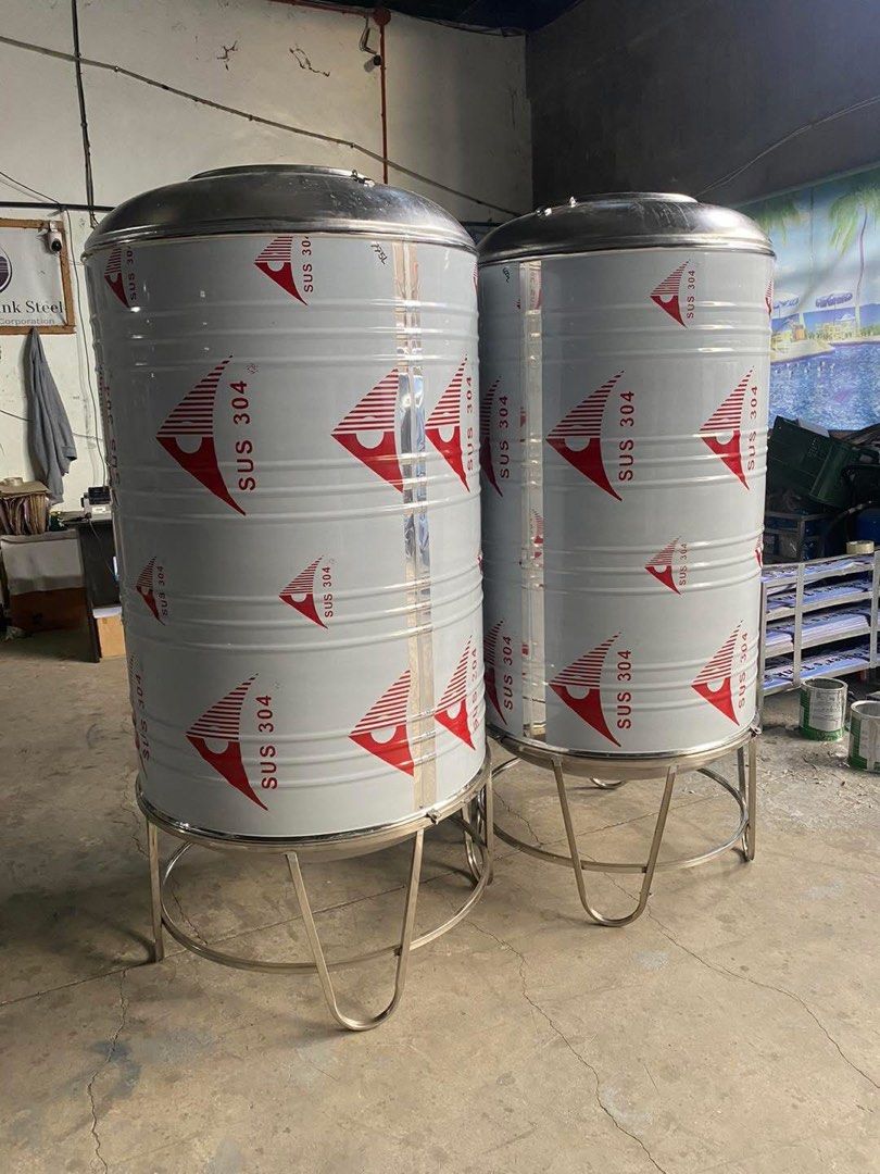 WATER STORAGE TANK (Category: Construction & Building Materials) located in Manila. Submitted by melody.tulale001 (Listing ID 1341323896, Image 1). Description: Brand new water storage tank 500L to 20,000L available .7mm thickness Stainless304 Heavy duty and durable 1year warranty Contact 0995 559 5066 #WaterTank #StainlessTank #Stainless304 #StorageTank #PressureTank #BoosterPump.