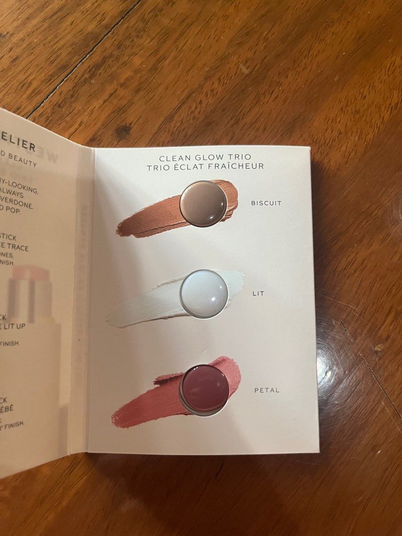WESTMAN ATELIER CLEAN GLOW TRIO (Category: Face Care) located in Manila. Submitted by glimmer.mnl (Listing ID 1341316558, Image 2). Description: SHADE INCLUDED: - BISCUIT - LIT - PETAL.