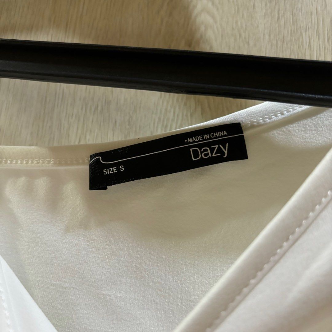 White Asymmetrical One Sided Strap Tshirt Crop Top (Category: Blouses) located in Quezon City. Submitted by ddeonz (Listing ID 1341277853, Image 2). Description: .