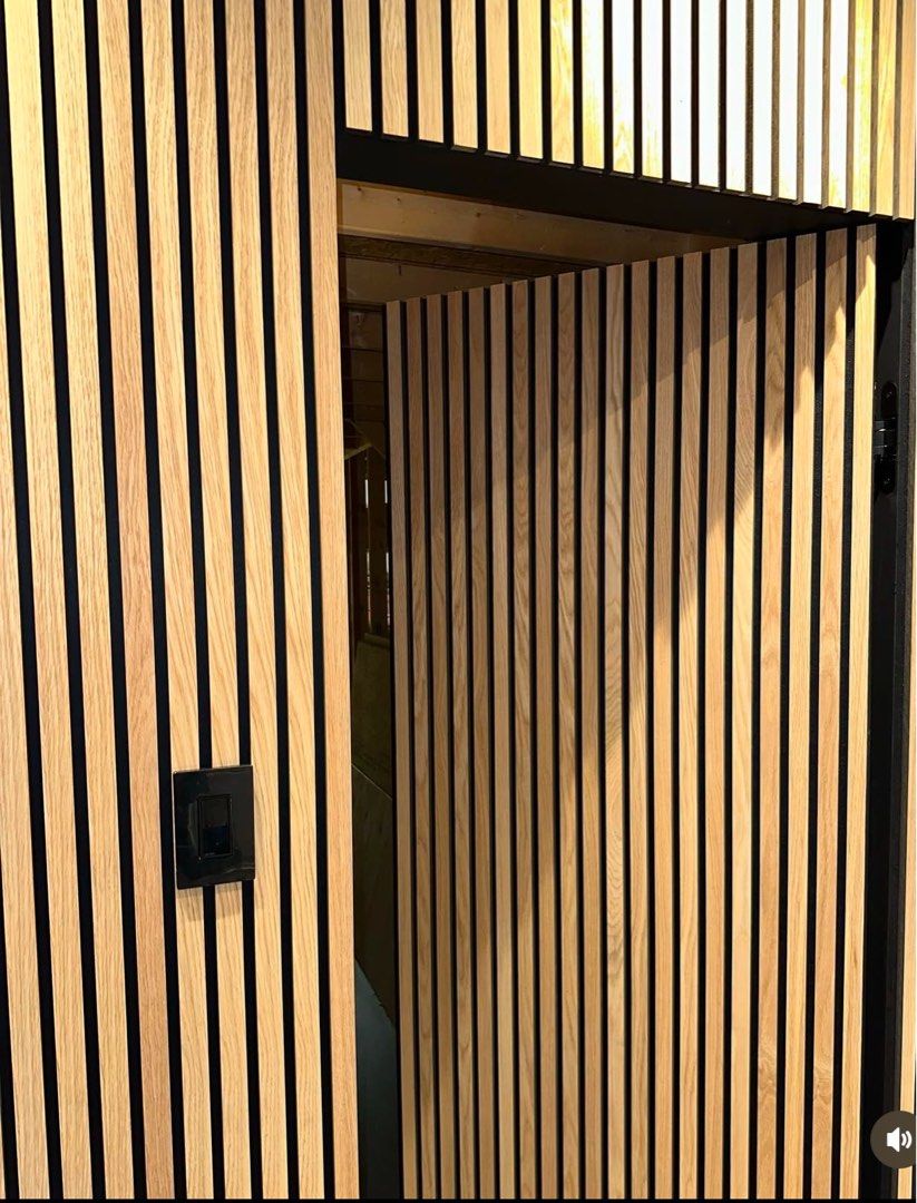 Acoustic Wood Panel (Category: Looking For) located in Pasig City. Submitted by NoiseTreatment (Listing ID 1341453924, Image 2). Description: For inquiries/bulk order/concerns v1bér me O917 - 961 - 1138 Size: 600mm x 2420mm Thickness: 21mm For orders and Inquiries v i b e r me ❤️❤️❤️ ● Reduce noise, reverb & echo ● Formaldehyde-free & odorless ● No skin or respiratory irritation. ● Class B Fire Rated ● Easy Installation and Maintenance.