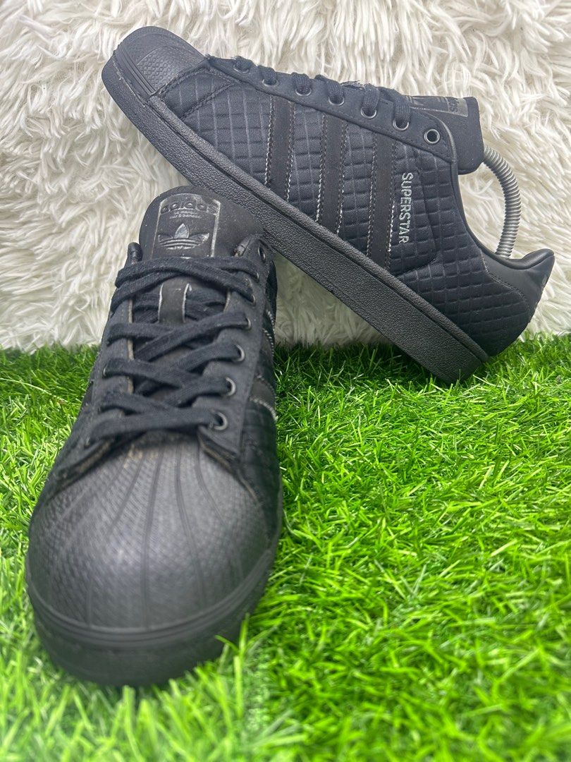 Adidas Superstar triple black 8.5uk 27cm Men s Fashion Footwear Sneakers on Carousell