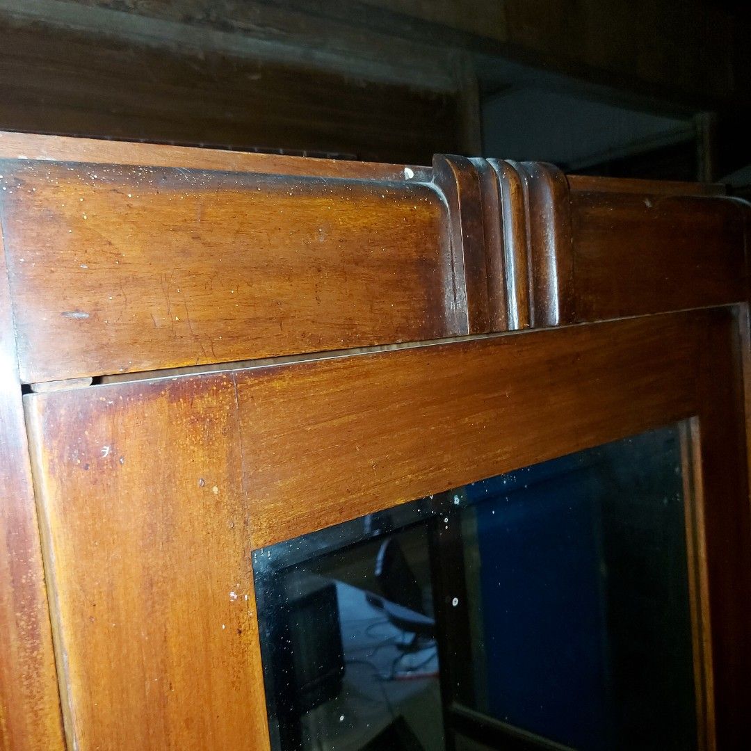 ANTIQUE NARRA CABINET/APARADOR (Category: Shelves, Cabinets & Racks) located in Manila. Submitted by georgina123place (Listing ID 1341532015, Image 3). Description: READY TO USE CABINET. A LITTLE CLEANING AND WAXING NEEDED . NOTHING TO REPAIR EXCEPT THAT YOU HAVE TO CHANGE THE KEY LOCK. MIRROR IS INTACT. WHOLE BODY ( FRONT & BACK ) IN GOOD CONDITION. BEAUTIFUL CROWN AND FEET..