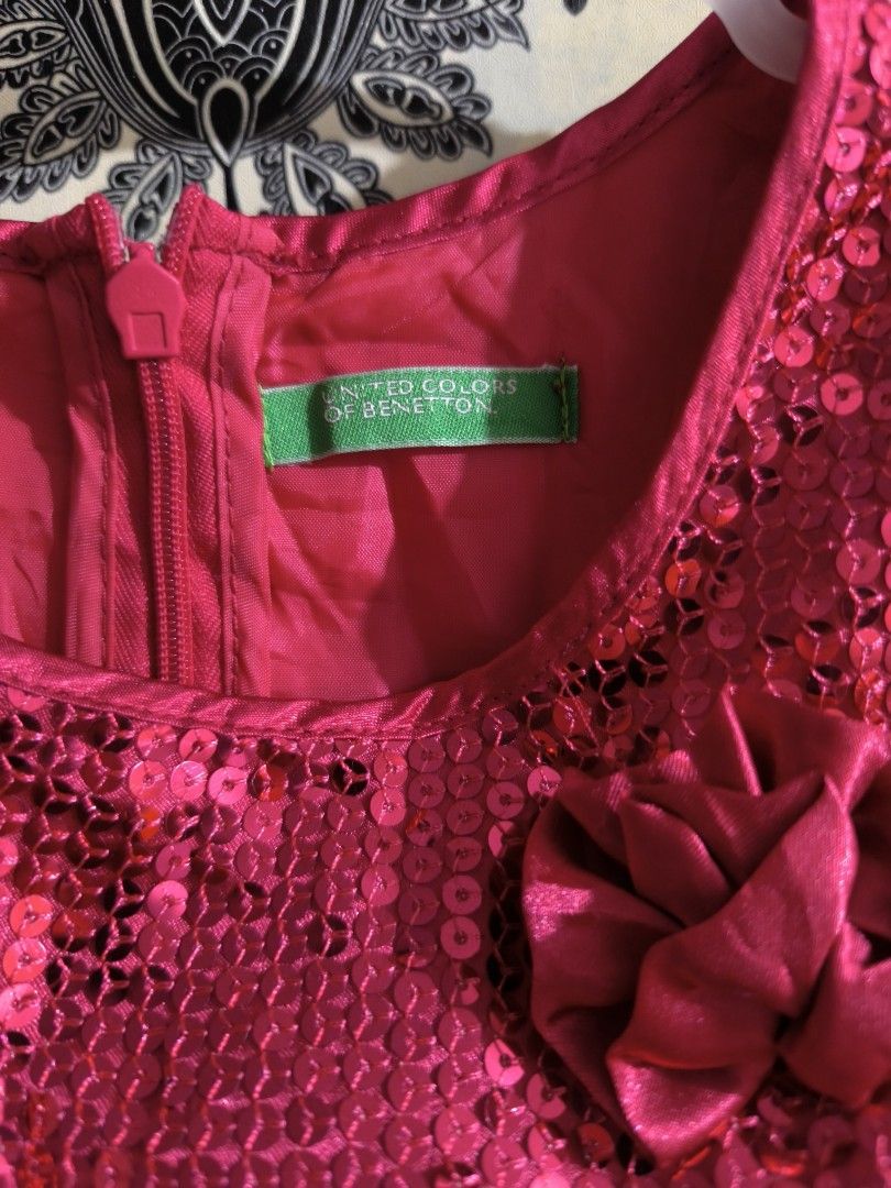 Benetton dress for kids (Category: Babies & Kids Fashion) located in Naga. Submitted by shalashop2021 (Listing ID 1341542402, Image 2). Description: United Colors of Benetton 5T like new full sequins upper body no flaws; unused 24-hour reservation only; LISTED PRICE IS FINAL Strictly no to lowballers Ask questions before making an offer Payment options: BDO,BPI,GCASH Ships from Naga City, Camarines Sur via J&T.