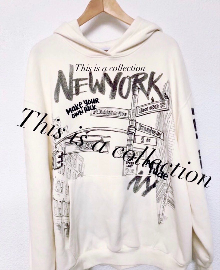 Hoodie new york oversized pullover bershka shop