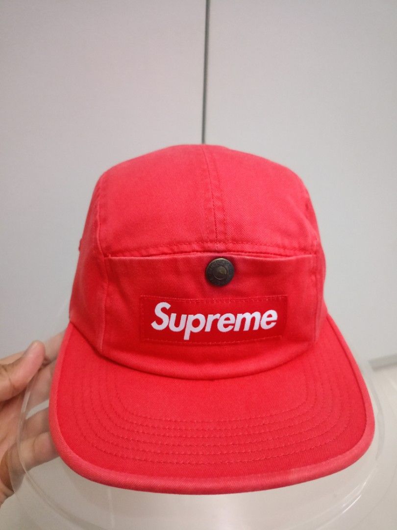 Snap button pocket camp cap shop