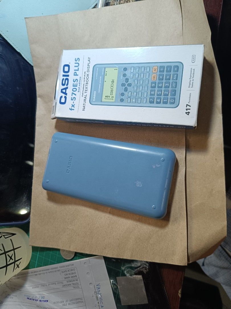 Casio fx-570es plus 1st edition and blue 2nd edition (Category: Office & Business Technology) located in Manila. Submitted by vanemae16 (Listing ID 1341448294, Image 1). Description: decluttering 1st edition- 600 2nd edition bought for 1200 selling for 850.