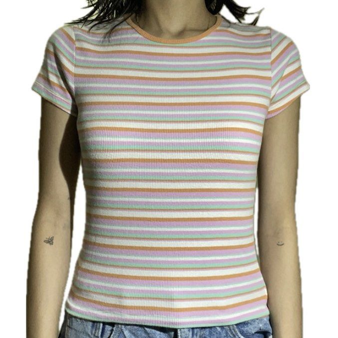 Cotton On colorful striped top (Category: Announcements) located in Cebu City. Submitted by ahbigil (Listing ID 1341515424, Image 1). Description: Note: The photos that are posted are actual photos of the product/s. Colors may vary due to lighting conditions. -Cotton On -rarely worn -GOOD AS BRAND NEW -still in great shape and quality -fits XS-Small frames -not cropped so it's perfect for school/conservative occasions -Great quality Selling this 