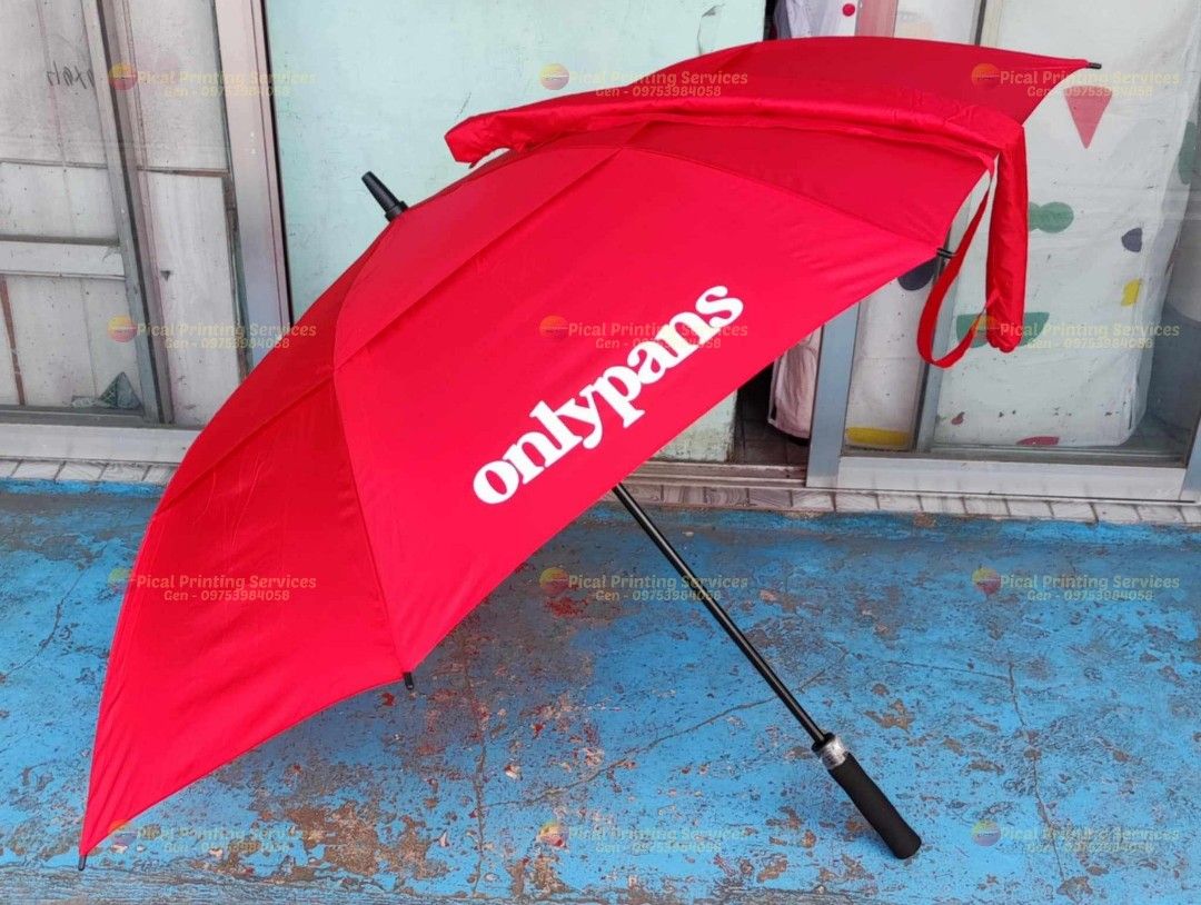 Double Canopy Umbrella (Automatic) (Category: Umbrellas) located in Manila. Submitted by printone_2026 (Listing ID 1341478322, Image 1). Description: Double Canopy Umbrella Automatic NOW ACCEPTING RUSH ORDERS 09753984058.