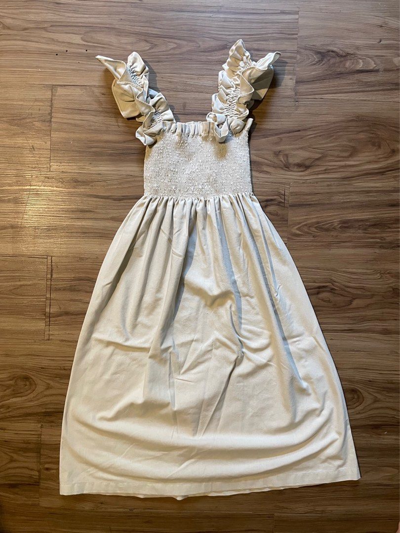 Eve the Label Dress (Category: Dresses) located in Baguio. Submitted by jnkmll (Listing ID 1341580856, Image 1). Description: Beige Lounge Dress. Organic Cotton. Bought for 2k. Used once. .