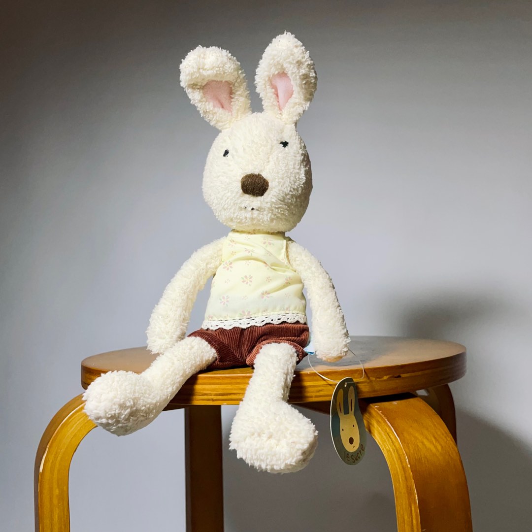 Le Sucre France Cute Giftable Easter Bunny Rabbit Companion Plush Toy ...