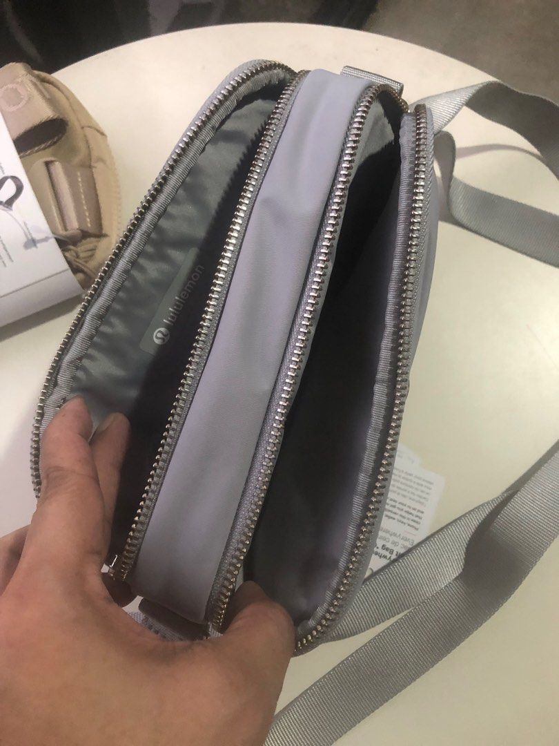 Lululemon Cotton Canvas Waterproof Authentic (Category: Cross-body Bags) located in Manila. Submitted by heysential (Listing ID 1341419480, Image 2). Description: Brand New, Cotton Soft Fabric water resistant lululemon gray color. Dimension: In the picture details . Authentic from USA .