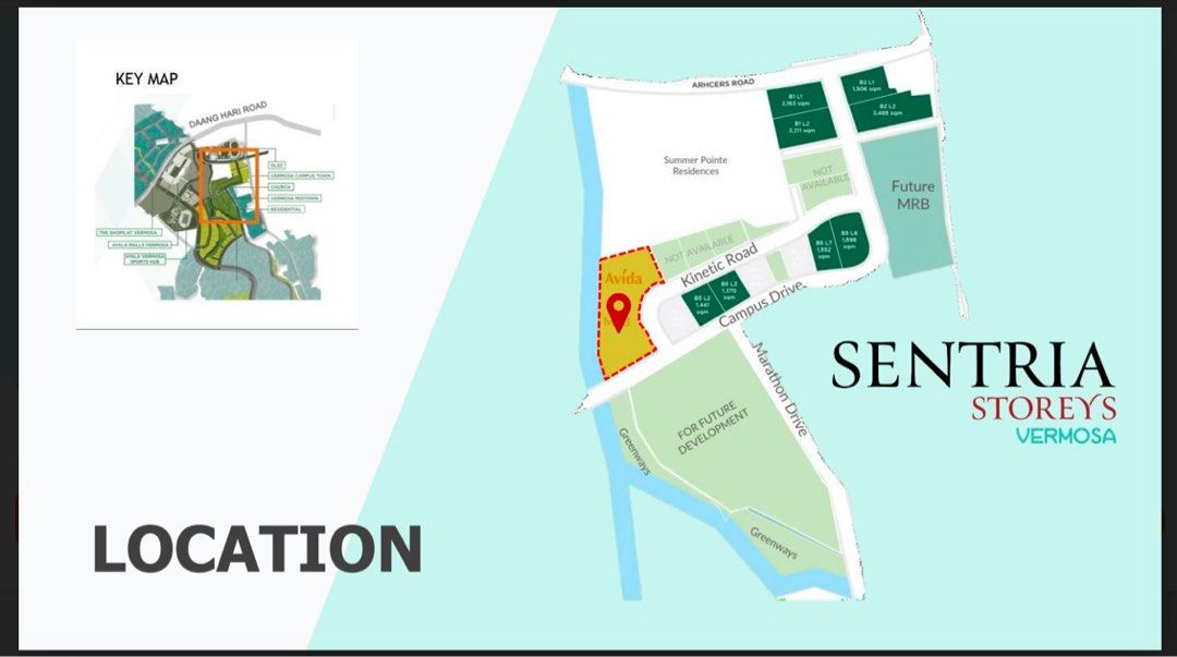 Sentria Development Plan Mid rise condominium in Vermosa in front of De La Salle Zobel, Property ...