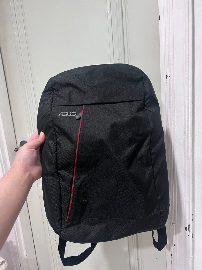 Original Asus Laptop Backpack (Category: Backpacks) located in Pasig City. Submitted by declutterwithai (Listing ID 1341584609, Image 1). Description: Original & Brand New Can fit 16” laptop With zipper compartment With laptop compartment Strap and bag with cushion .